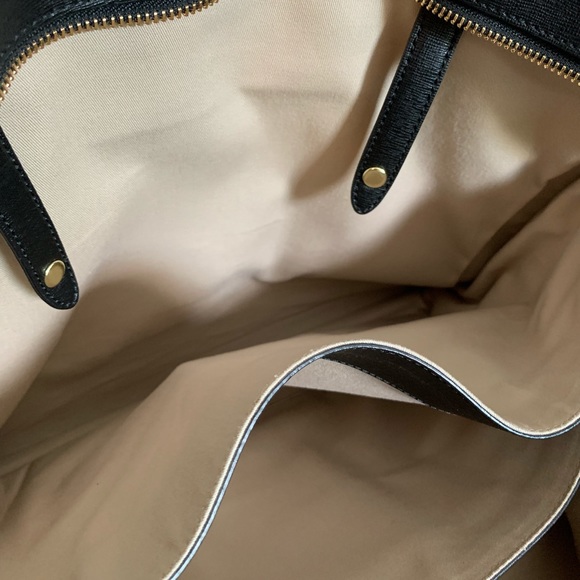 Authentic black large Coach leather tote - Picture 7 of 13